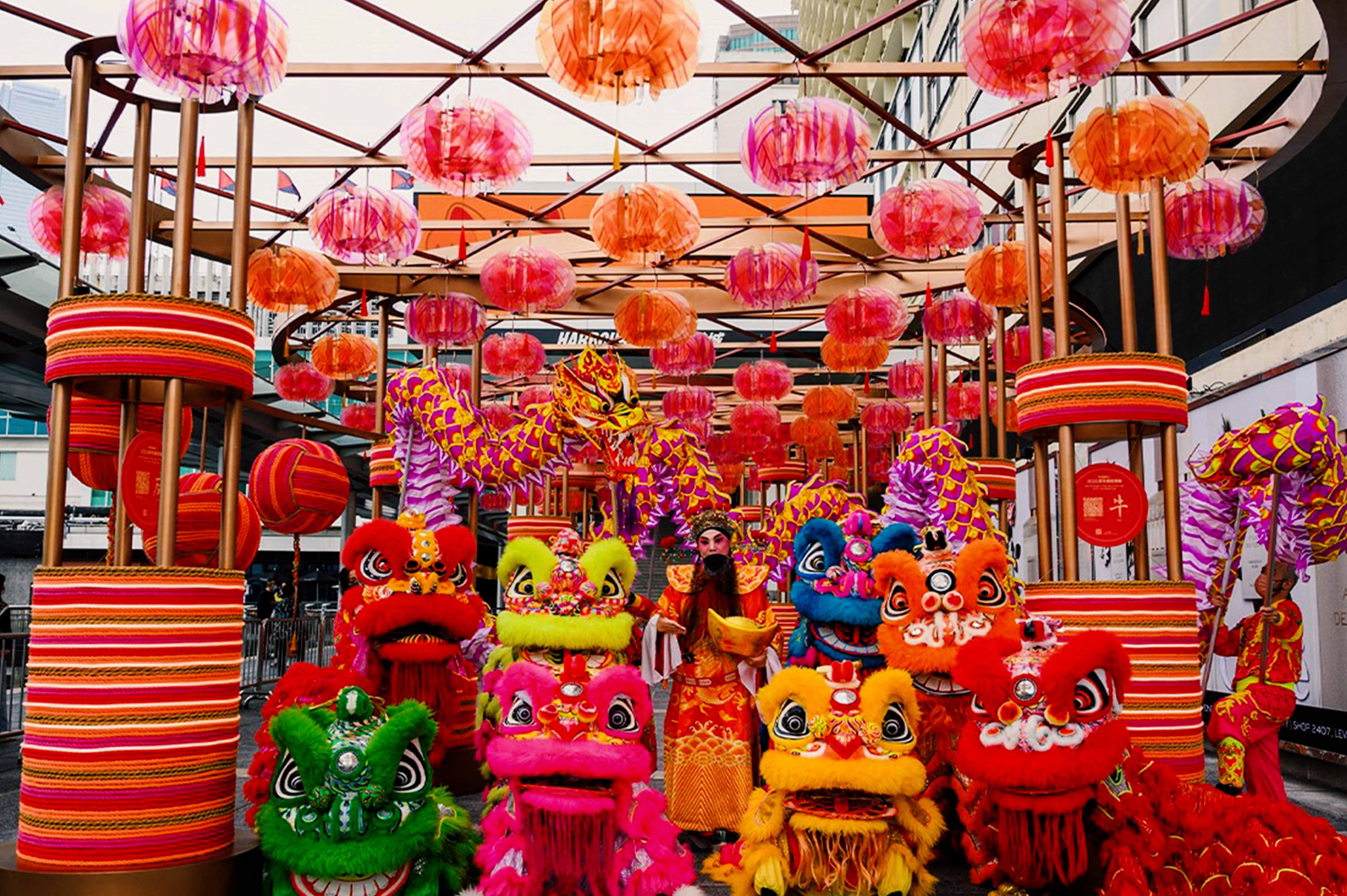 香港海港城「开运招福」花灯长廊装饰